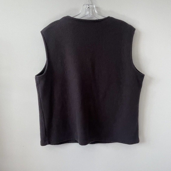 Vintage Bechamel Christmas Sweater Vest Fleece Womens Medium Holiday Grandma - Picture 4 of 4